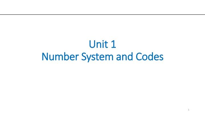 unit 1 unit 1