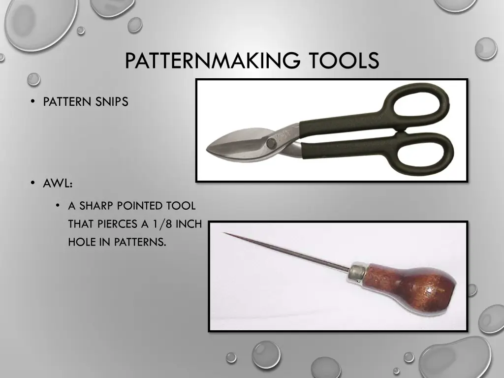 patternmaking tools 1