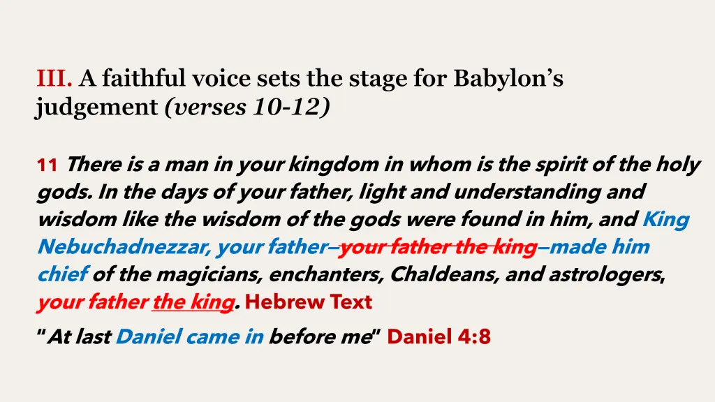 iii a faithful voice sets the stage for babylon 4