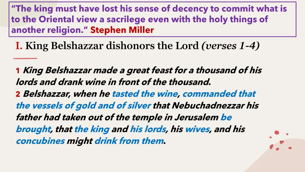 the king must have lost his sense of decency