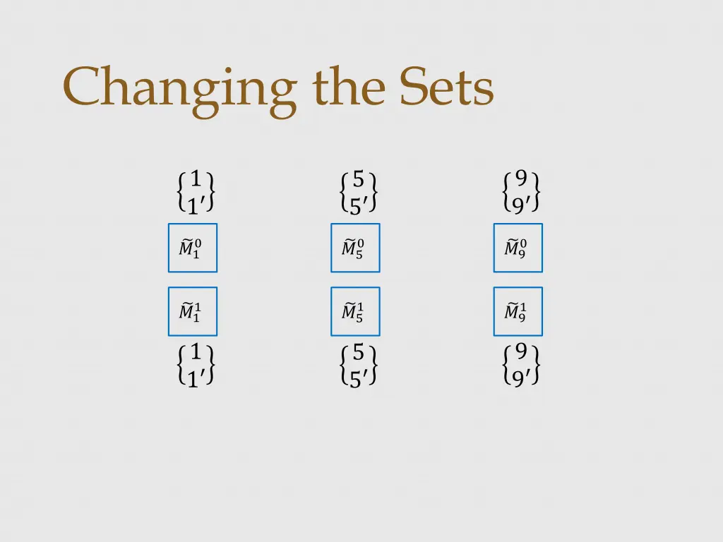 changing the sets 2
