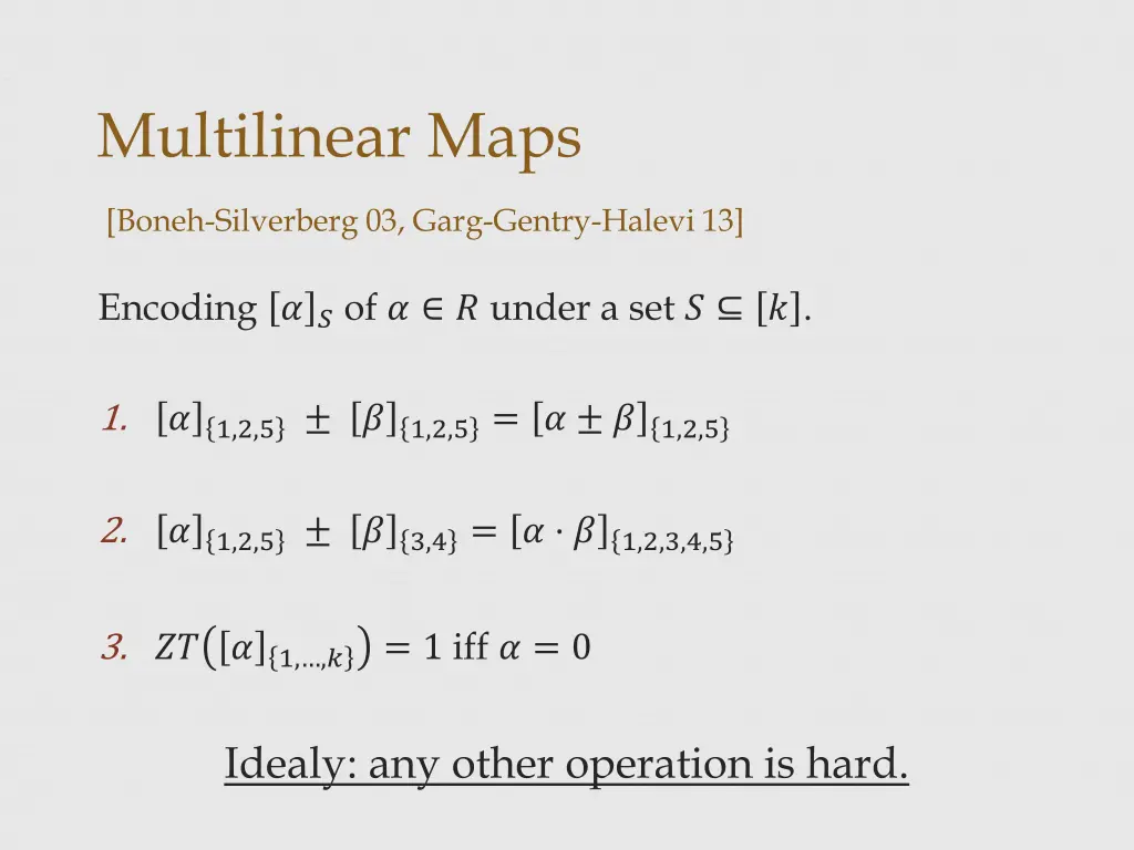 multilinear maps