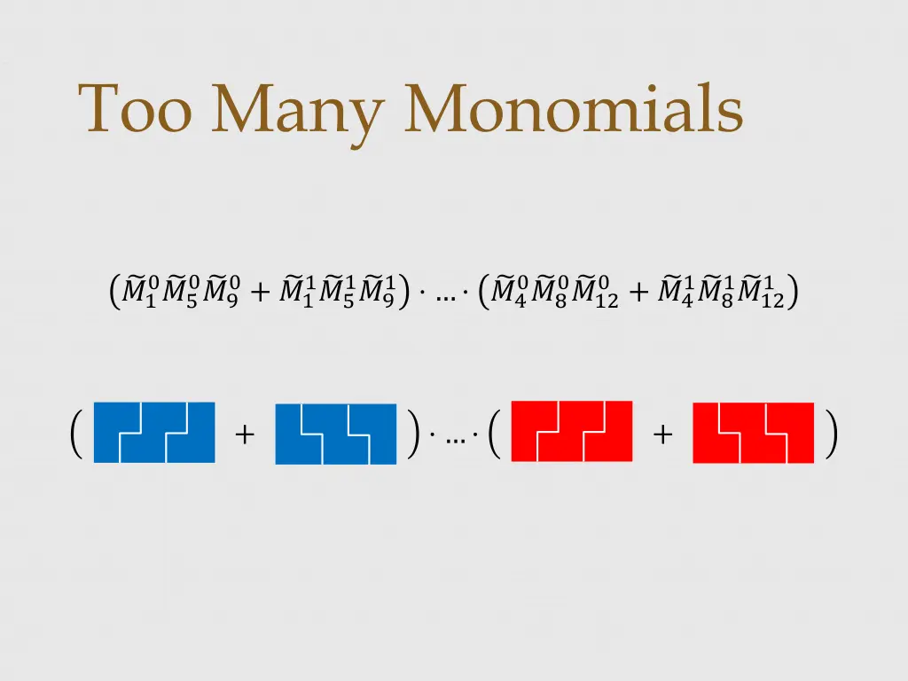 too many monomials