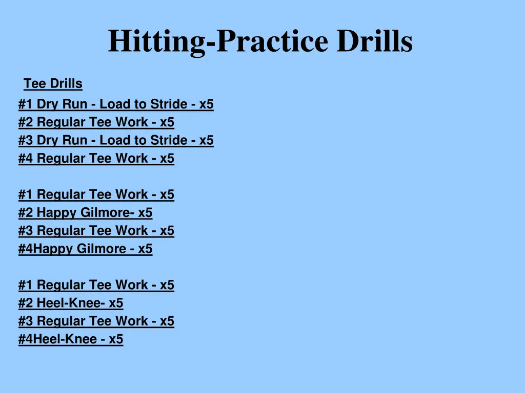 hitting practice drills 1