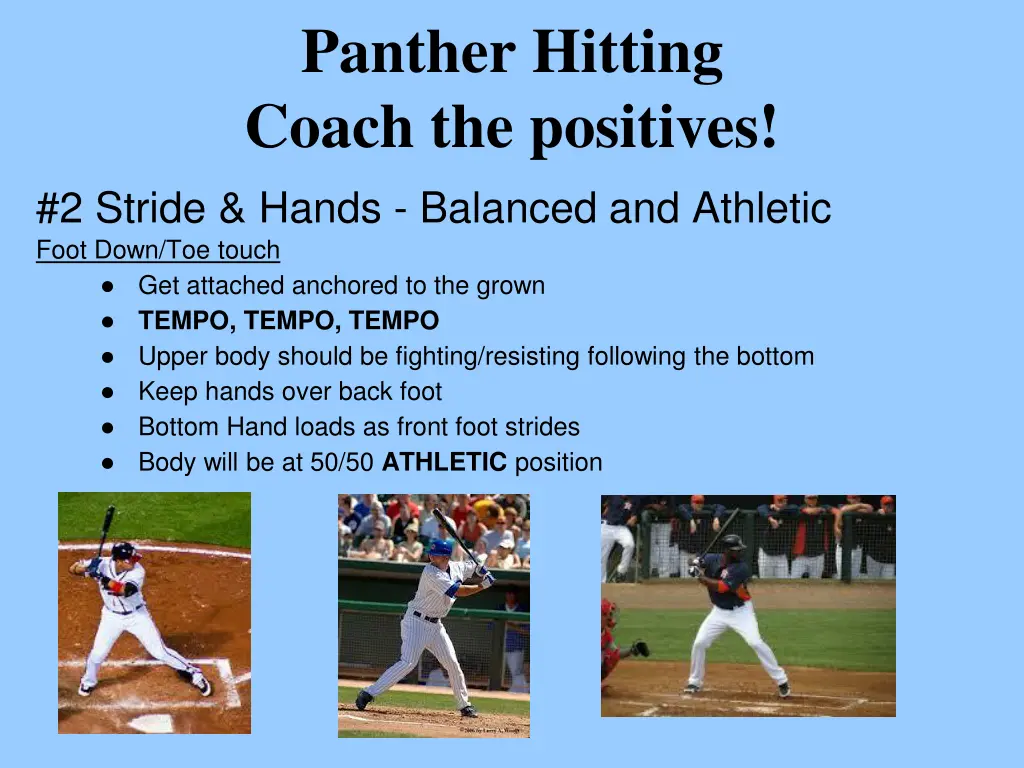 panther hitting coach the positives 2 stride