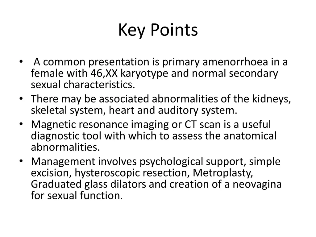 key points