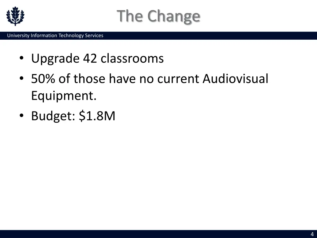 the change 1