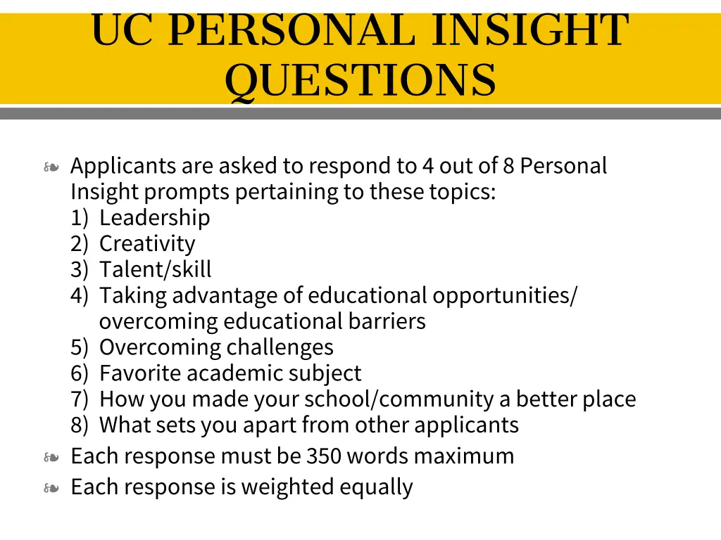uc personal insight questions