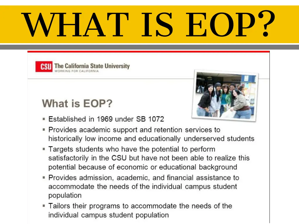 what is eop