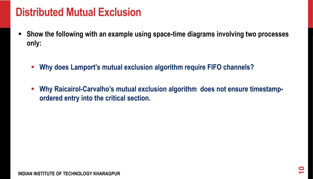 distributed mutual exclusion