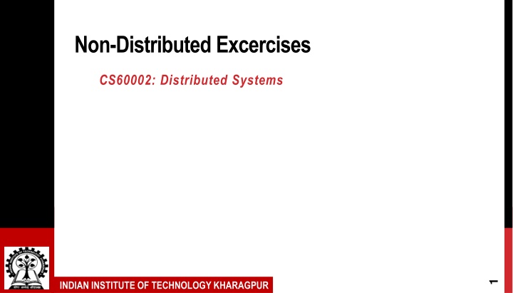 non distributed excercises