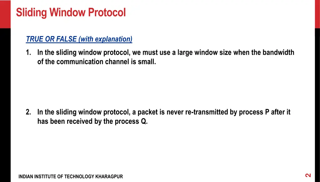 sliding window protocol