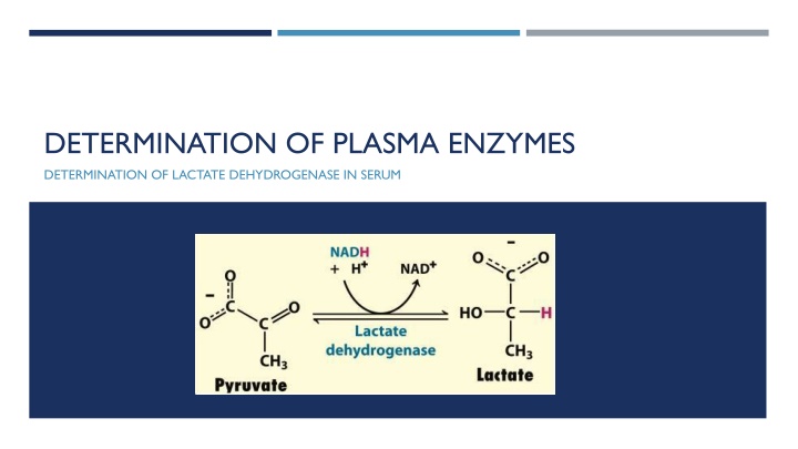 determination of plasma enzymes