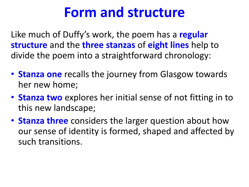 form and structure