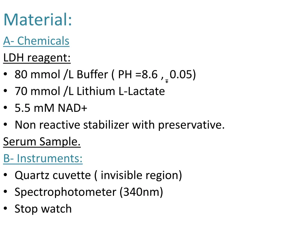 material a chemicals ldh reagent 80 mmol l buffer