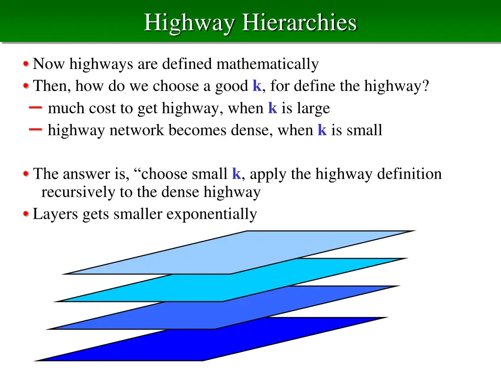 highway hierarchies