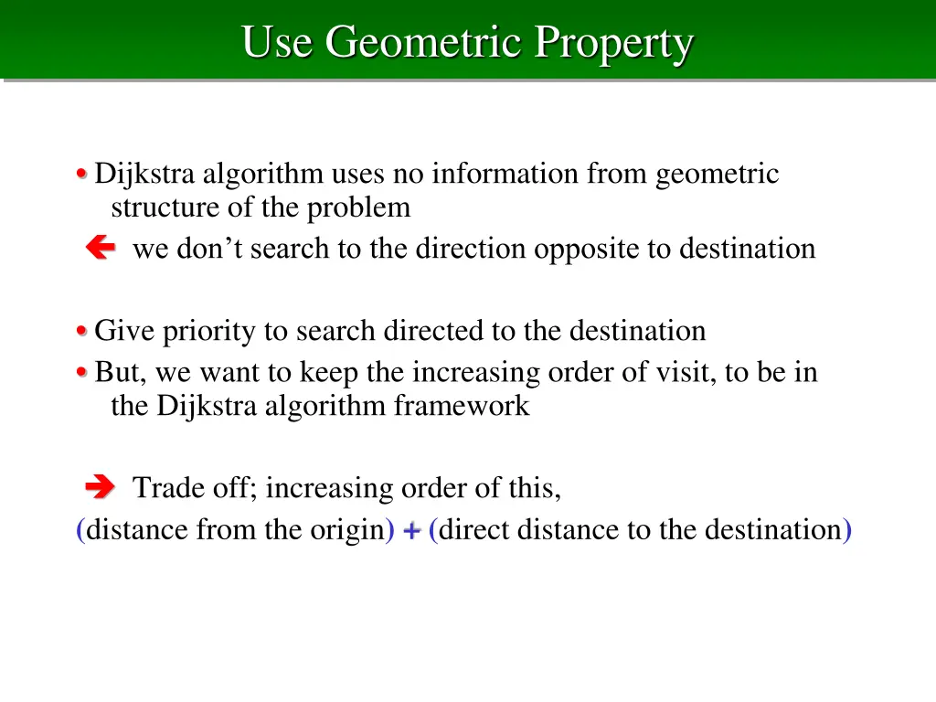 use geometric property