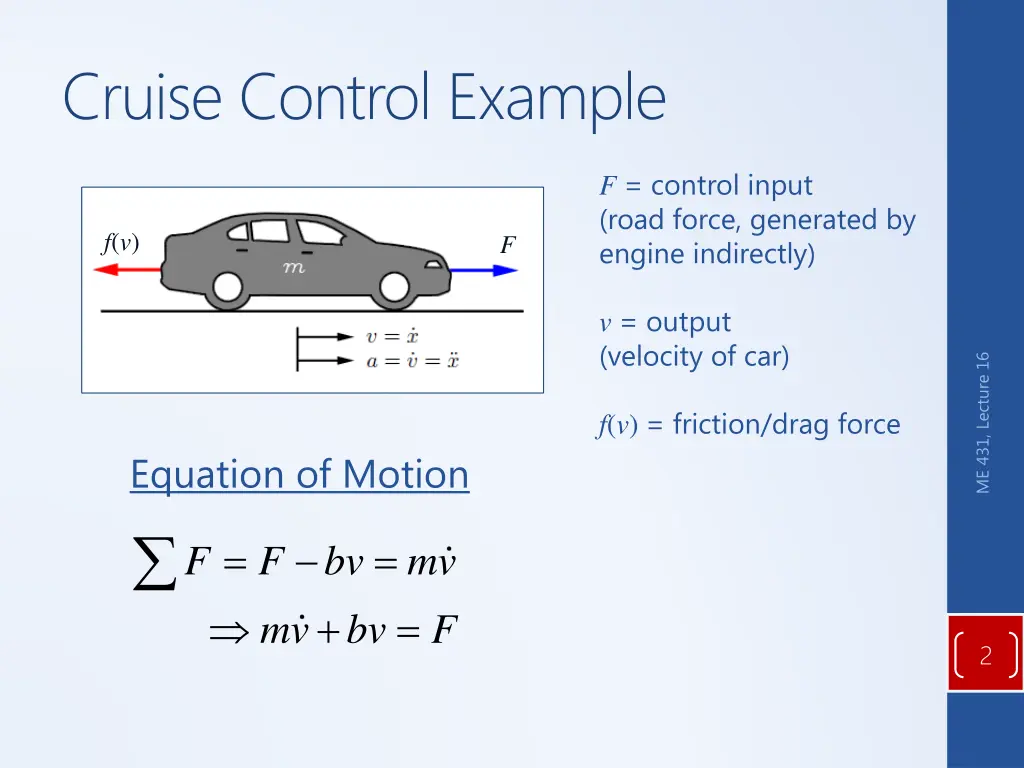 cruise control example