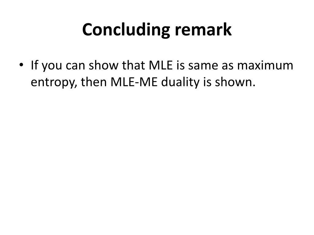 concluding remark