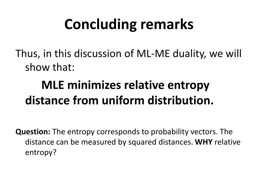 concluding remarks