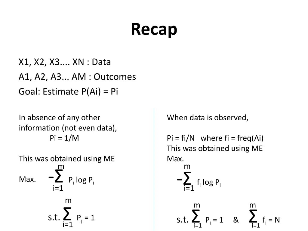 recap
