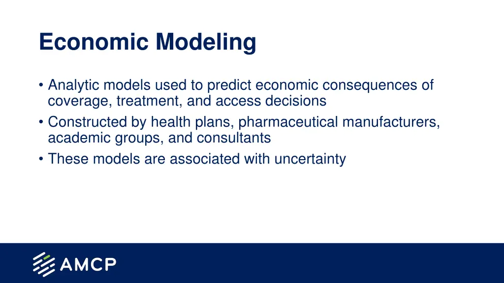 economic modeling