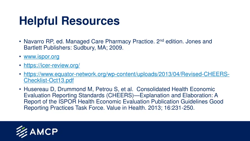 helpful resources