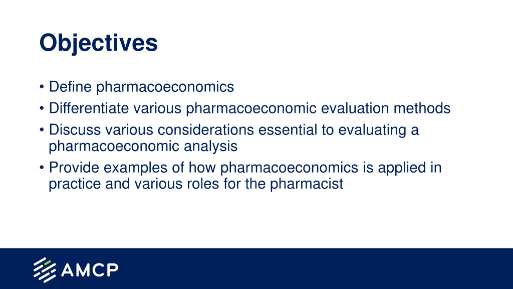 objectives