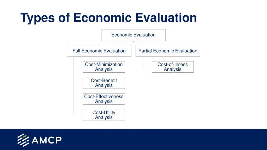types of economic evaluation