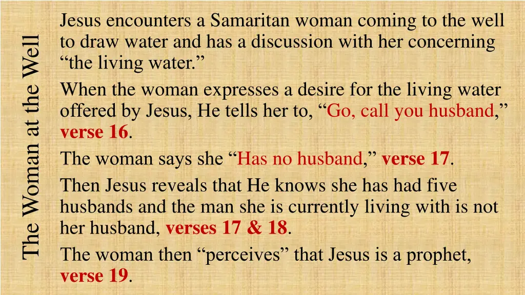jesus encounters a samaritan woman coming