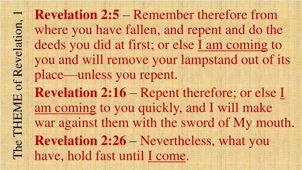 revelation 2 5 remember therefore from where