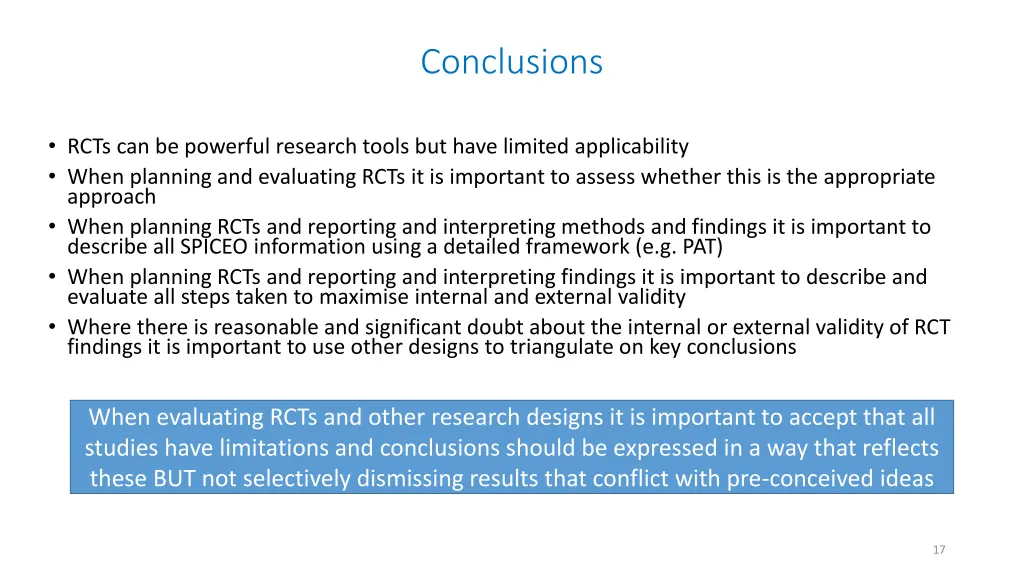 conclusions
