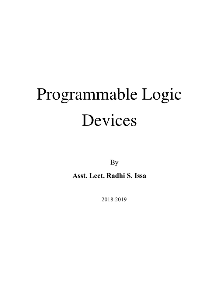 programmable logic devices