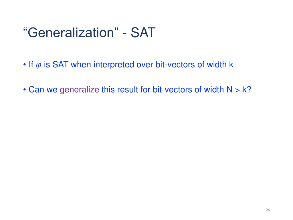 generalization sat