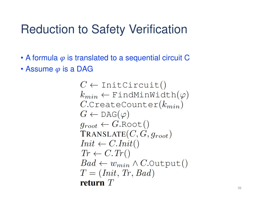 reduction to safety verification 3