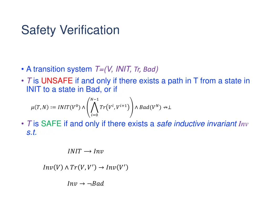 safety verification