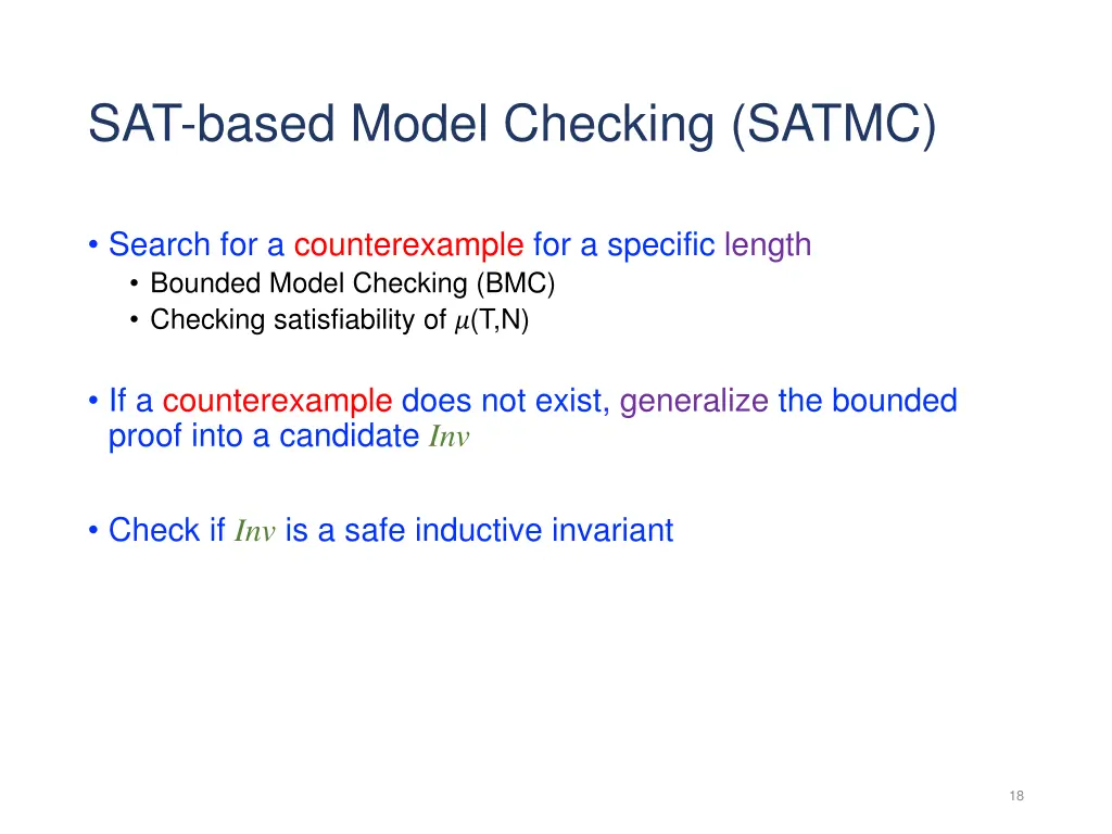 sat based model checking satmc