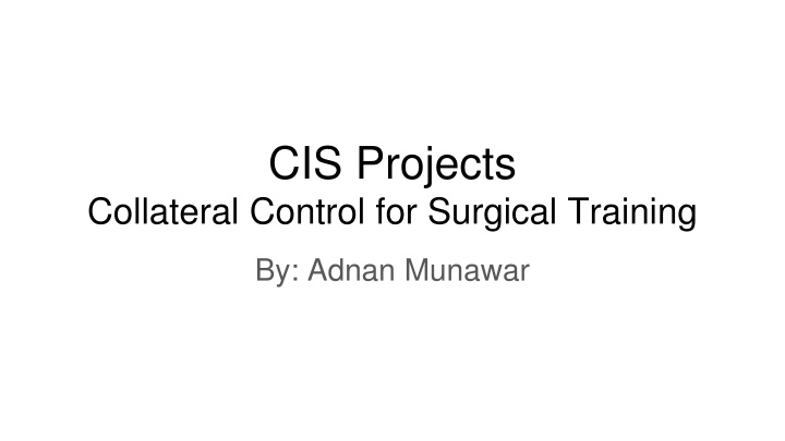 cis projects