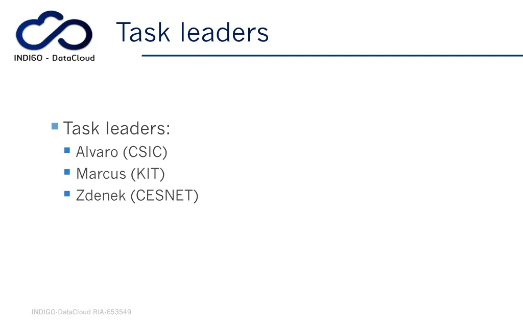 task leaders