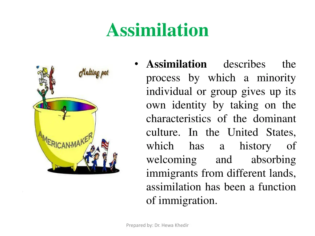 assimilation