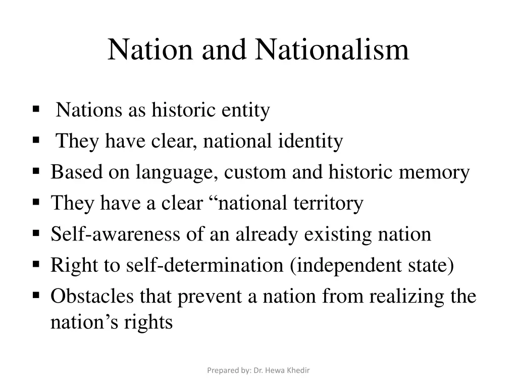 nation and nationalism