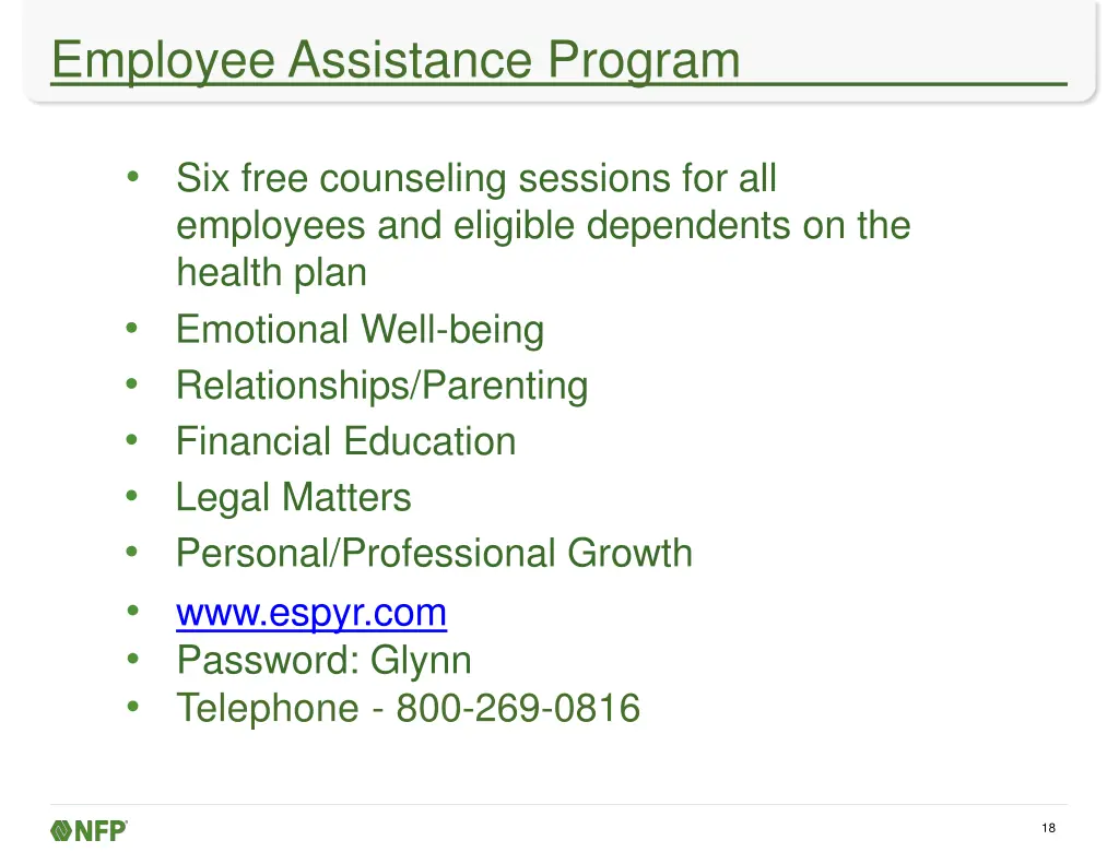 employee assistance program
