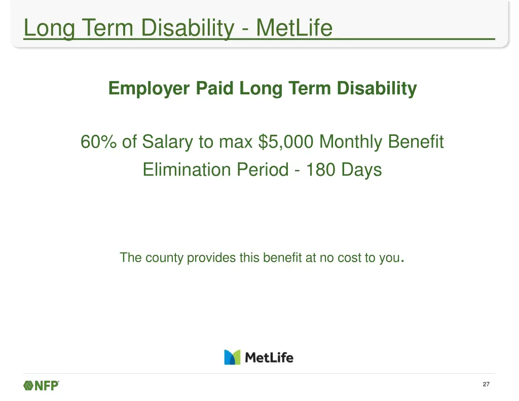 long term disability metlife