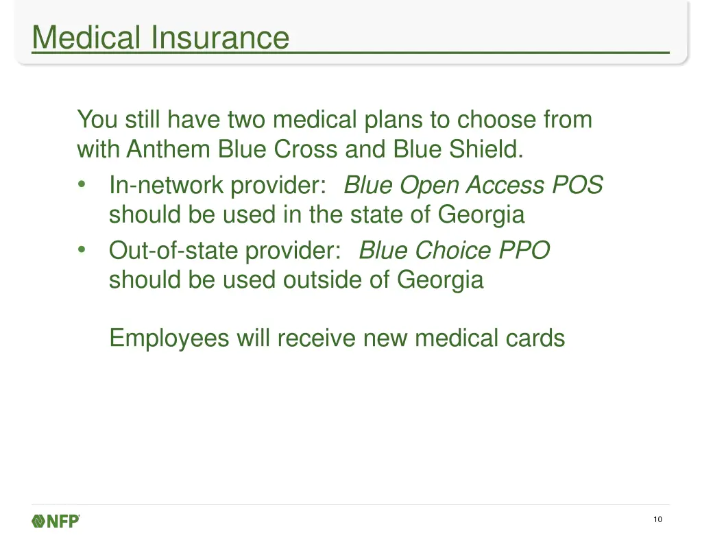 medical insurance