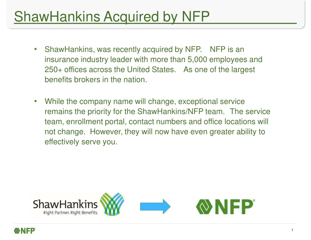 shawhankins acquired by nfp