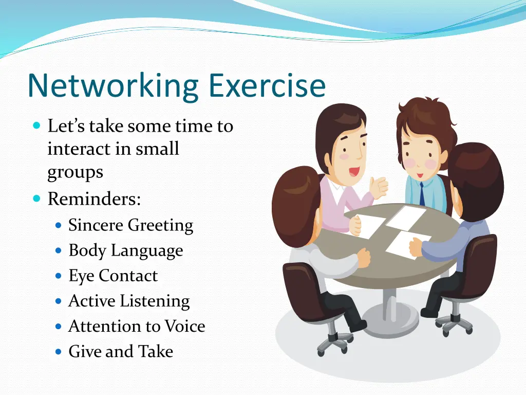 networking exercise