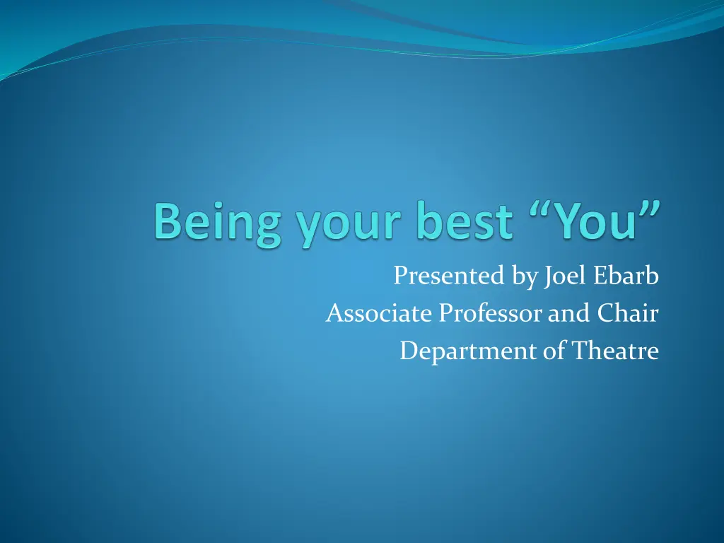 presented by joel ebarb associate professor 1