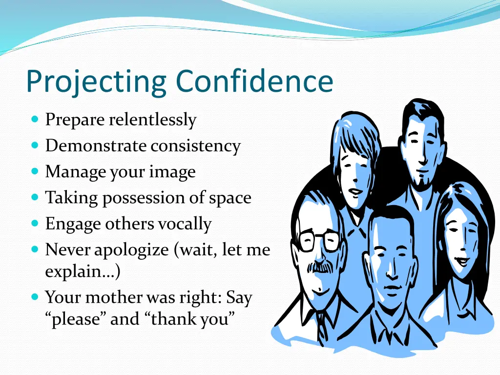 projecting confidence