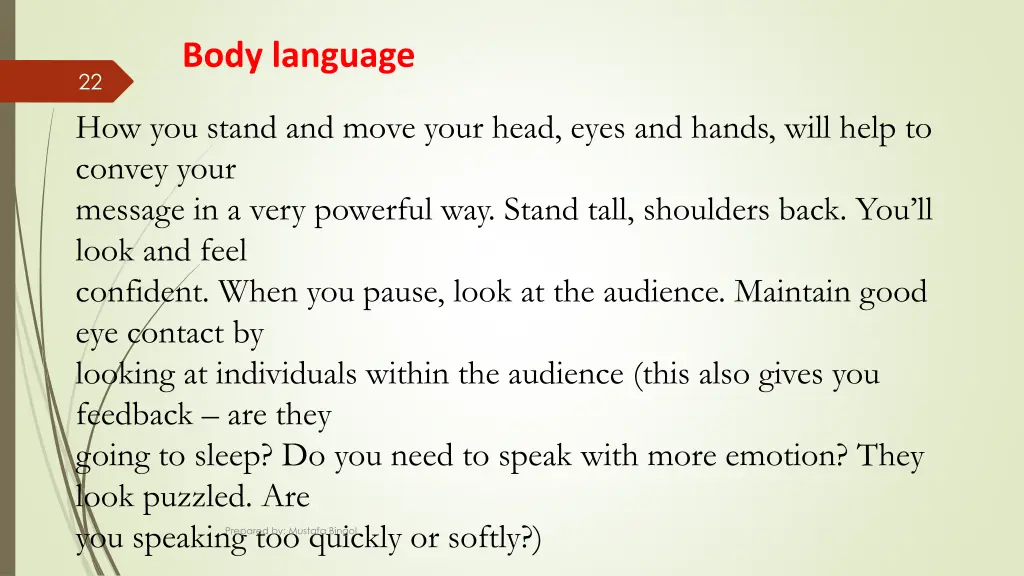 body language