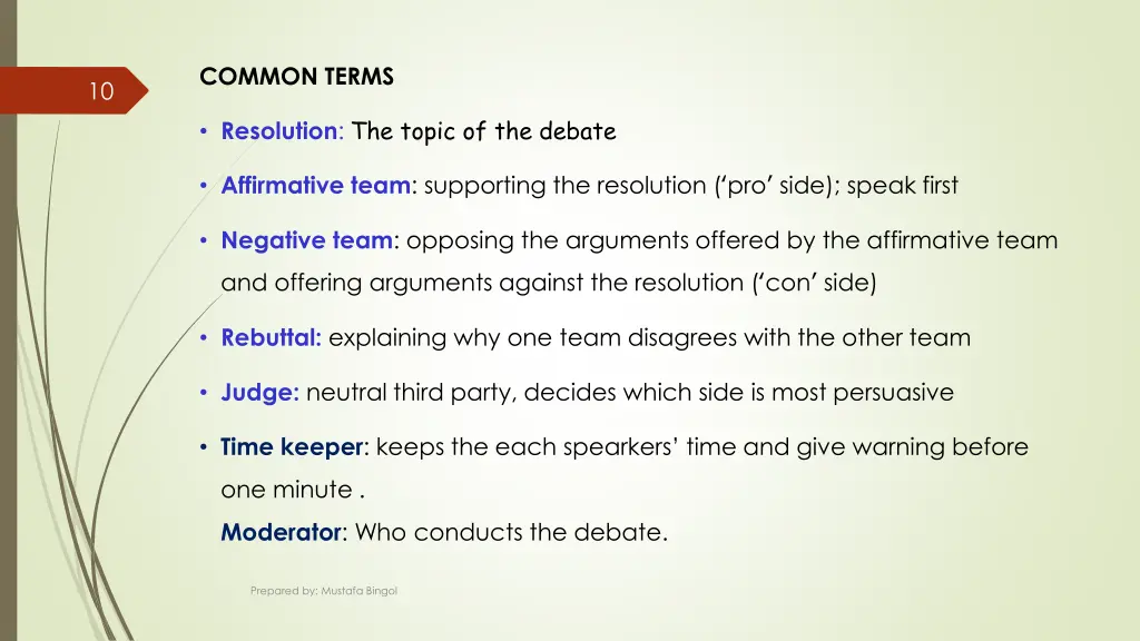 common terms